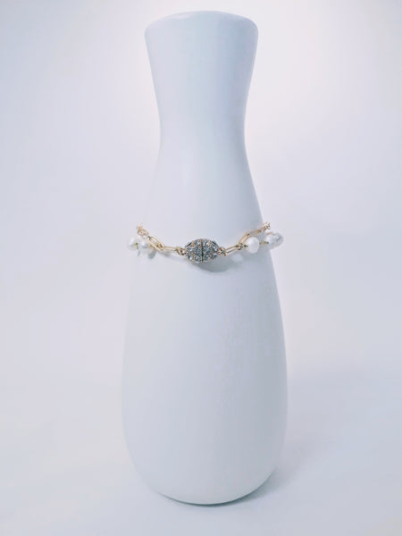 Double Pearl Chain Bracelet